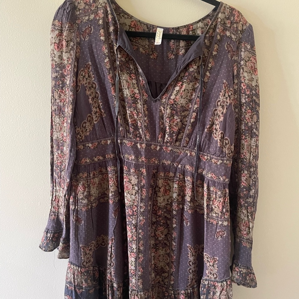 Free People Floral Tunic